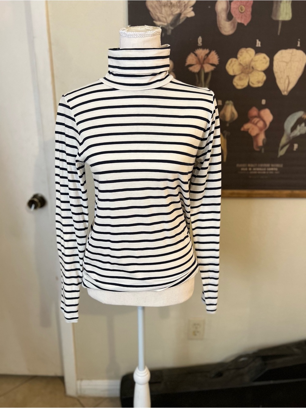 J.Crew Striped Turtleneck
